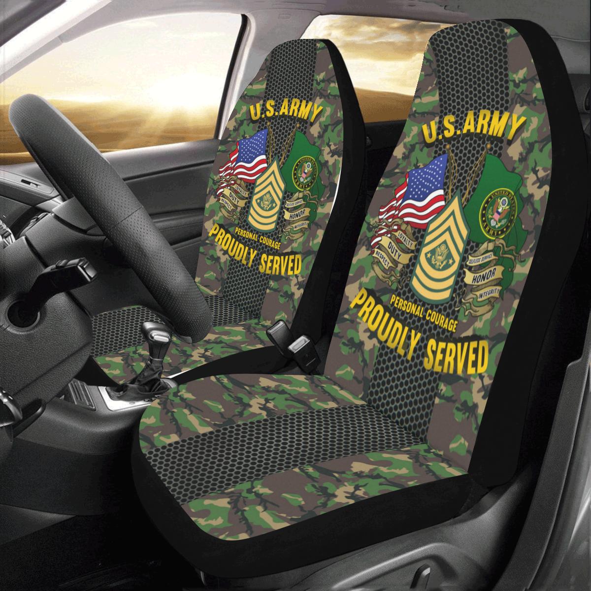 US Army E-9 Sergeant Major of the Army E9 SMA Noncommissioned Officer Car Seat Covers (Set of 2)-SeatCovers-Army-Ranks-Veterans Nation