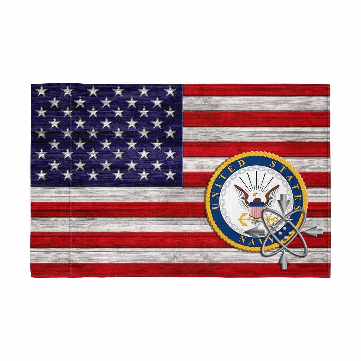 US Navy Data systems technician Navy DS Motorcycle Flag 9" x 6" Twin-Side Printing D02-MotorcycleFlag-Navy-Veterans Nation