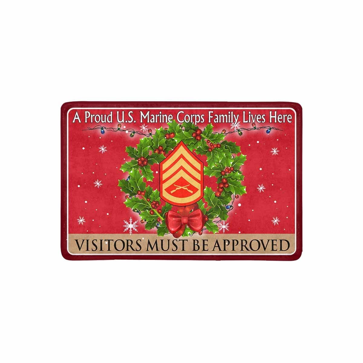 USMC E-6 Staff Sergeant E6 SSgt USMC Staff Noncommissioned Officer Ranks - Visitors must be approved-Doormat-USMC-Ranks-Veterans Nation