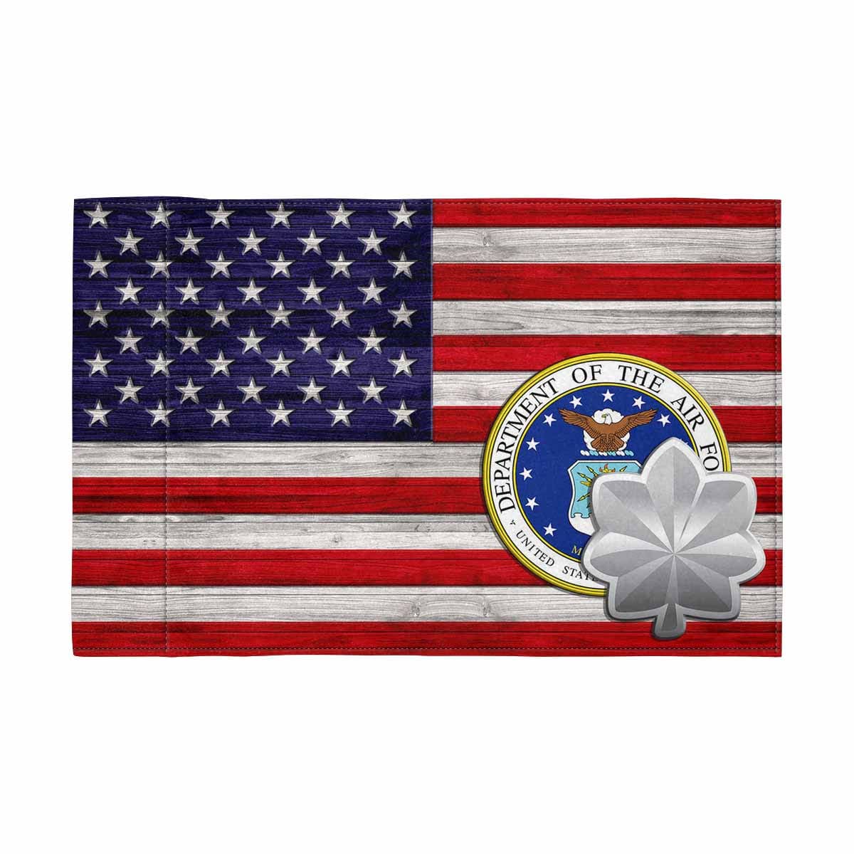 US Air Force O-5 Motorcycle Flag 9" x 6" Twin-Side Printing D02-MotorcycleFlag-USAF-Veterans Nation