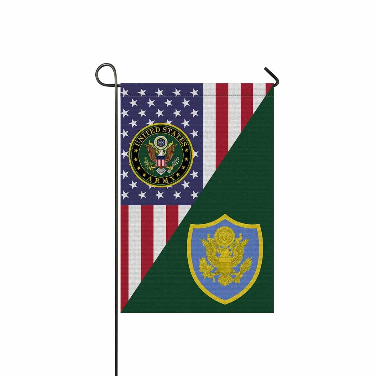 US ARMY PERSONNEL IN DOD AND JOINT ACTIVITIES Garden Flag/Yard Flag 12 inches x 18 inches Twin-Side Printing-GDFlag-Army-CSIB-Veterans Nation