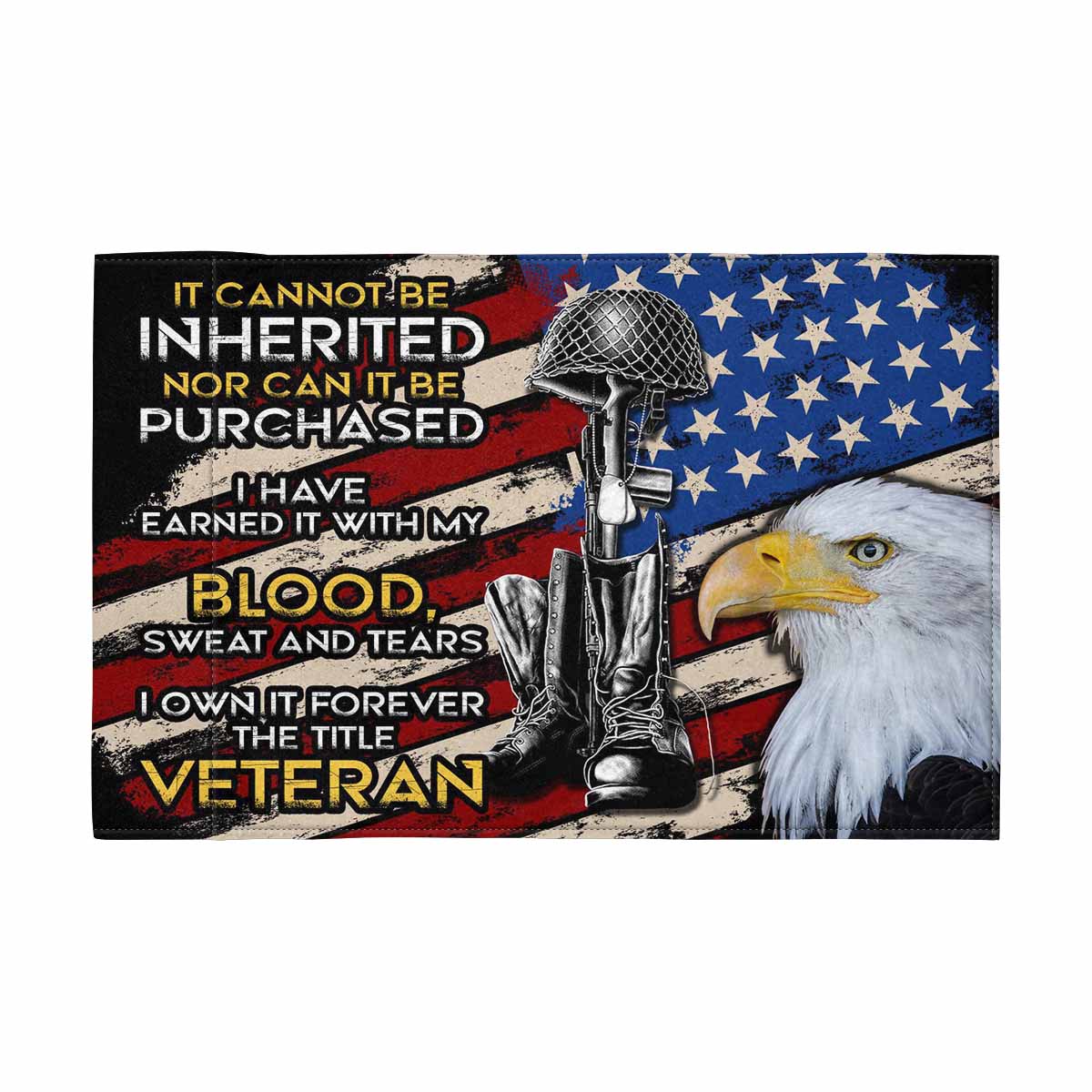 IT CANNOT BE INHERITED NOR CAN IT BE PURCHASED Motorcycle Flag 9" x 6"(Each Piece With Different Printing）-Garden Flag-Veterans Nation