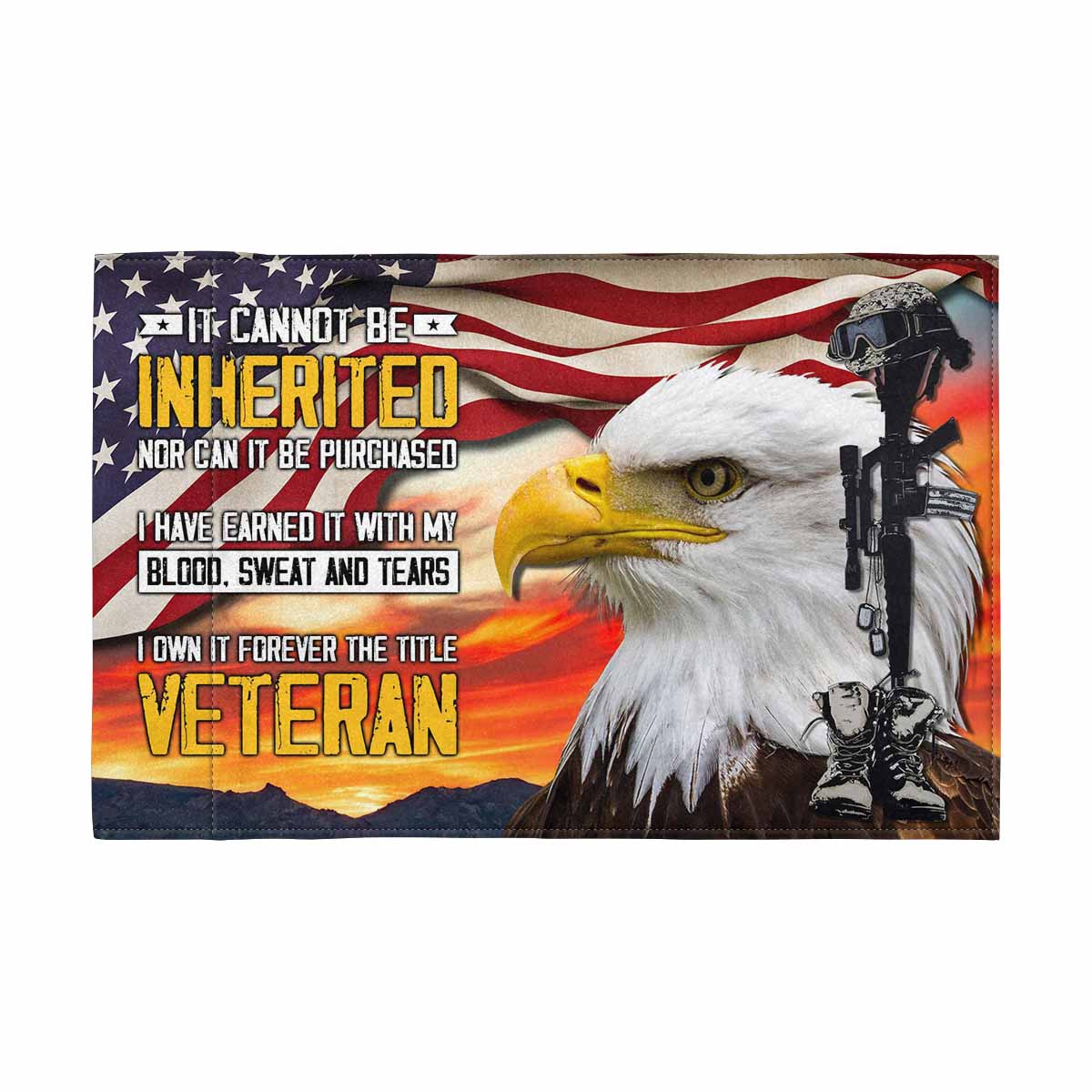 Inherited Veteran Motorcycle Flag 9" x 6"(Each Piece With Different Printing）-Garden Flag-Veterans Nation