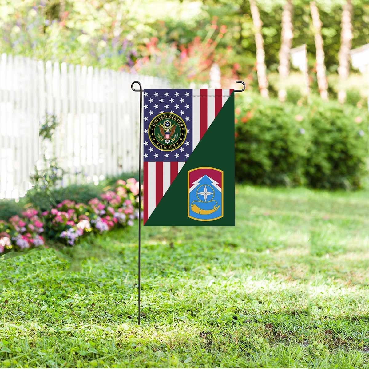 US ARMY 174TH INFANTRY BRIGADE Garden Flag/Yard Flag 12 inches x 18 inches Twin-Side Printing-GDFlag-Army-CSIB-Veterans Nation