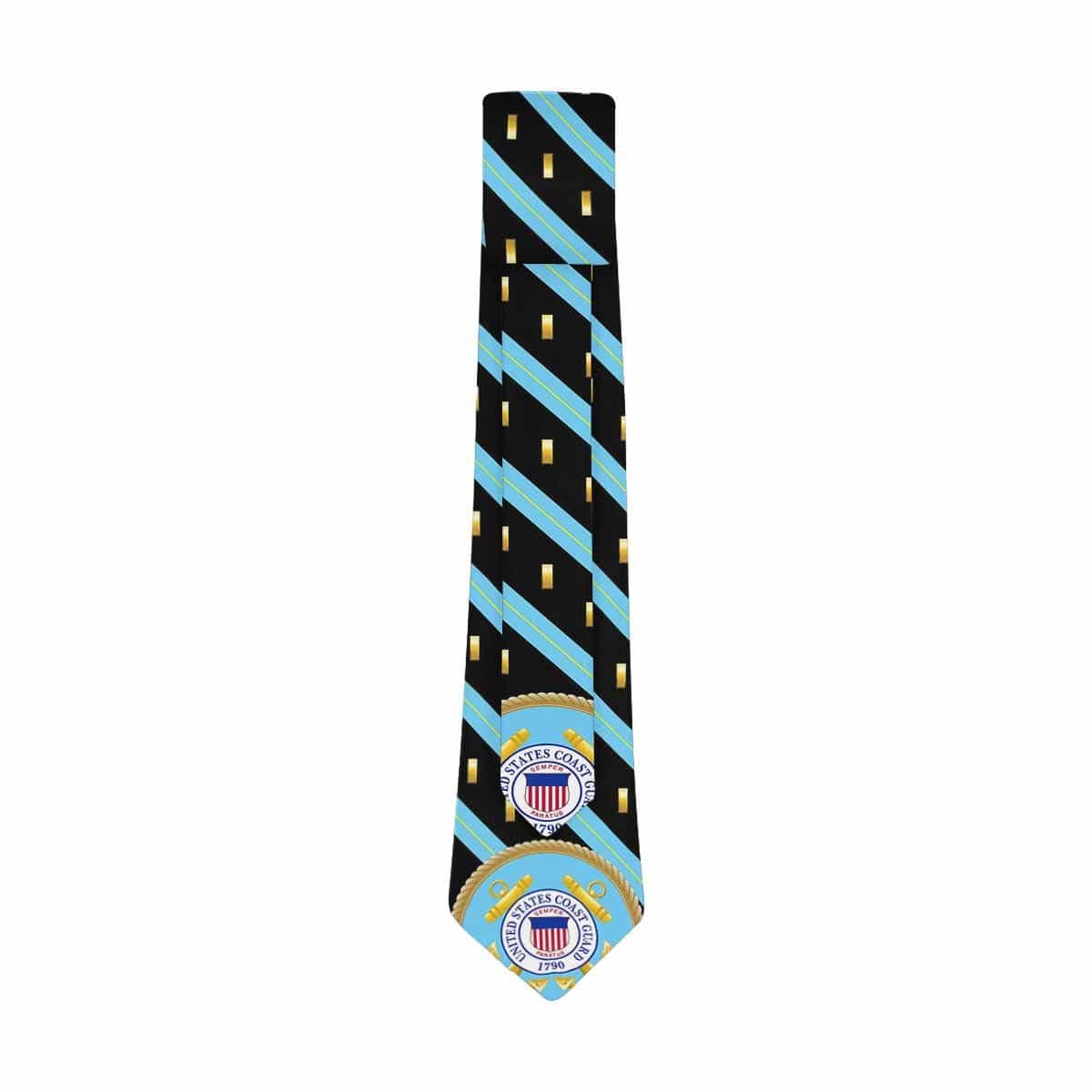 US COast Guard O-1 Officer Classic Necktie (Two Sides)-Necktie-USCG-Officer-Veterans Nation