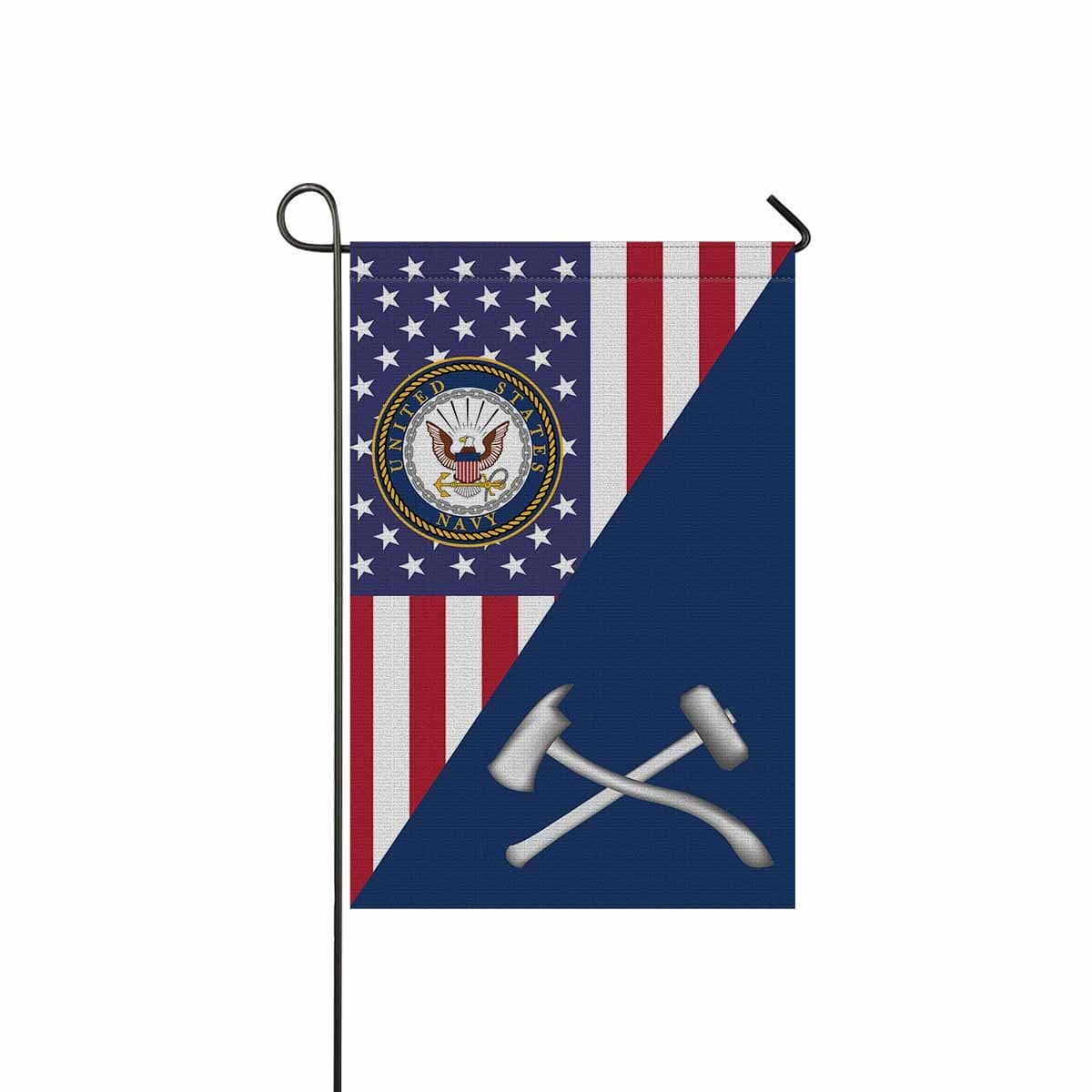 US Navy Damage Controlman Navy DC Garden Flag/Yard Flag 12 inches x 18 inches Twin-Side Printing-GDFlag-Navy-Rate-Veterans Nation
