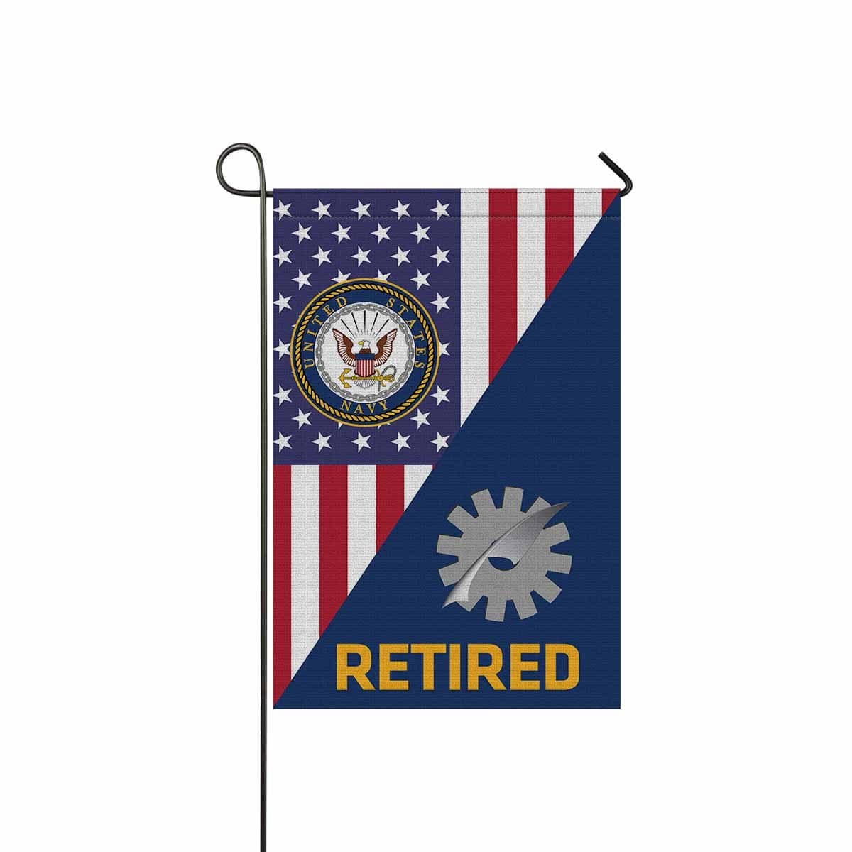 US Navy Data Processing Technician Navy DP Retired Garden Flag/Yard Flag 12 inches x 18 inches Twin-Side Printing-GDFlag-Navy-Rate-Veterans Nation