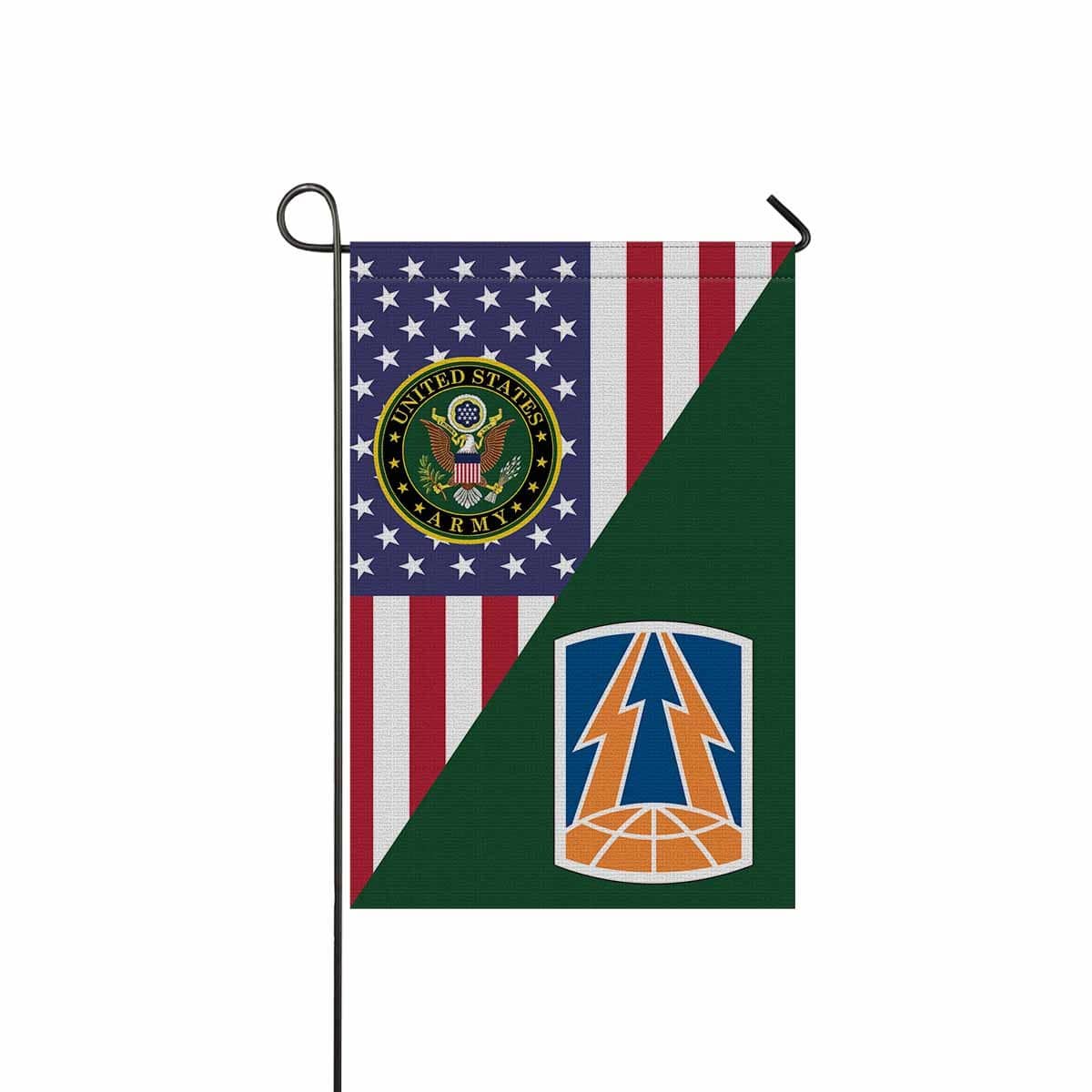 US ARMY 335TH SIGNAL COMMAND Garden Flag/Yard Flag 12 inches x 18 inches Twin-Side Printing-GDFlag-Army-CSIB-Veterans Nation