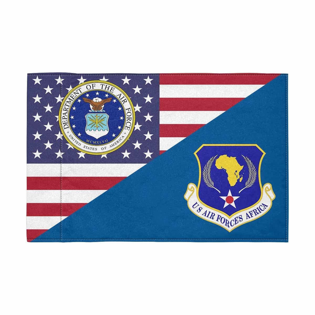 US Air Force Africa Motorcycle Flag 9" x 6" Twin-Side Printing D01-MotorcycleFlag-USAF-Veterans Nation