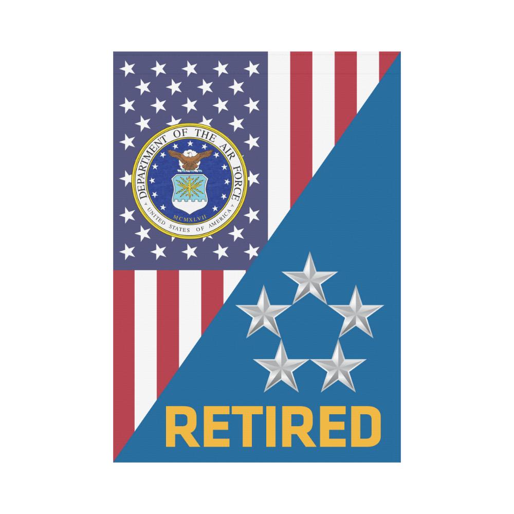 US Air Force O-10 General of the Air Force GAF O10 Retired House Flag 28 inches x 40 inches Twin-Side Printing-HouseFlag-USAF-Ranks-Veterans Nation