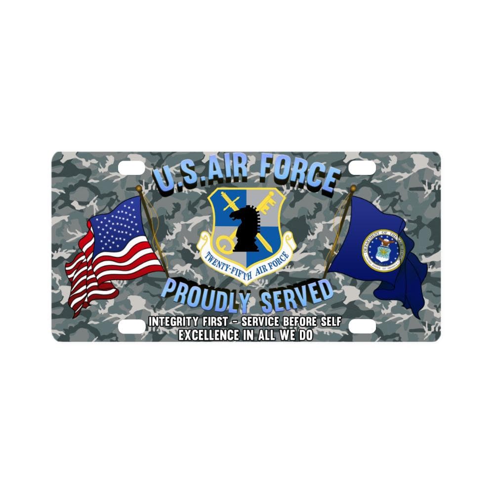 US Air Force Intelligence Command Classic License Classic License Plate-LicensePlate-USAF-Shield-Veterans Nation