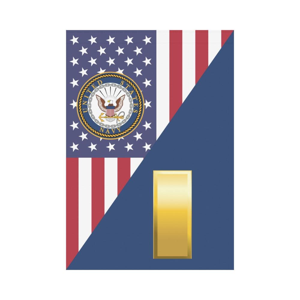 US Navy O-1 Ensign O1 ENS Junior Officer House Flag 28 inches x 40 inches Twin-Side Printing-HouseFlag-Navy-Officer-Veterans Nation