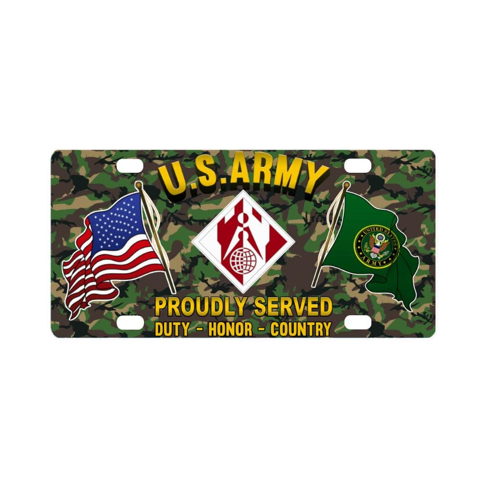 US ARMY CSIB CORPS OF ENGINEER- Classic License Plate-LicensePlate-Army-CSIB-Veterans Nation
