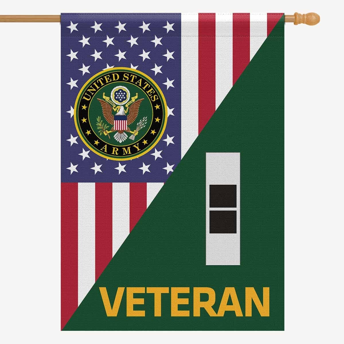 US Army W-2 Chief Warrant Officer 2 Veteran House Flag 28 Inch x 40 Inch 2-Side Printing-HouseFlag-Army-Ranks-Veterans Nation