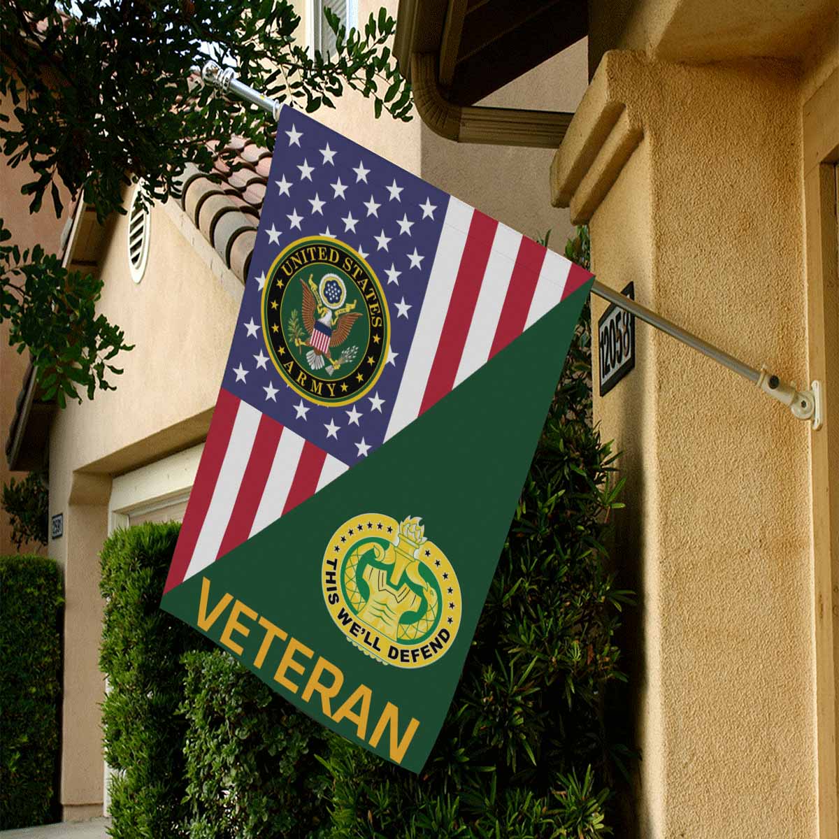 US Army Drill Sergeant Veteran House Flag 28 Inch x 40 Inch Twin-Side Printing-HouseFlag-Army-Branch-Veterans Nation
