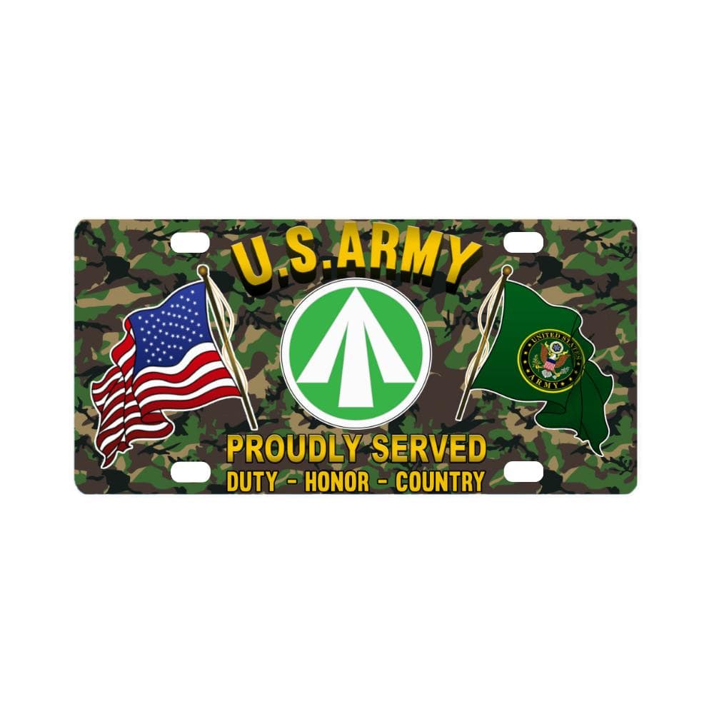 US ARMY CSIB MILITARY SURFACE DEPLOYMENT AND DISTR Classic License Plate-LicensePlate-Army-CSIB-Veterans Nation