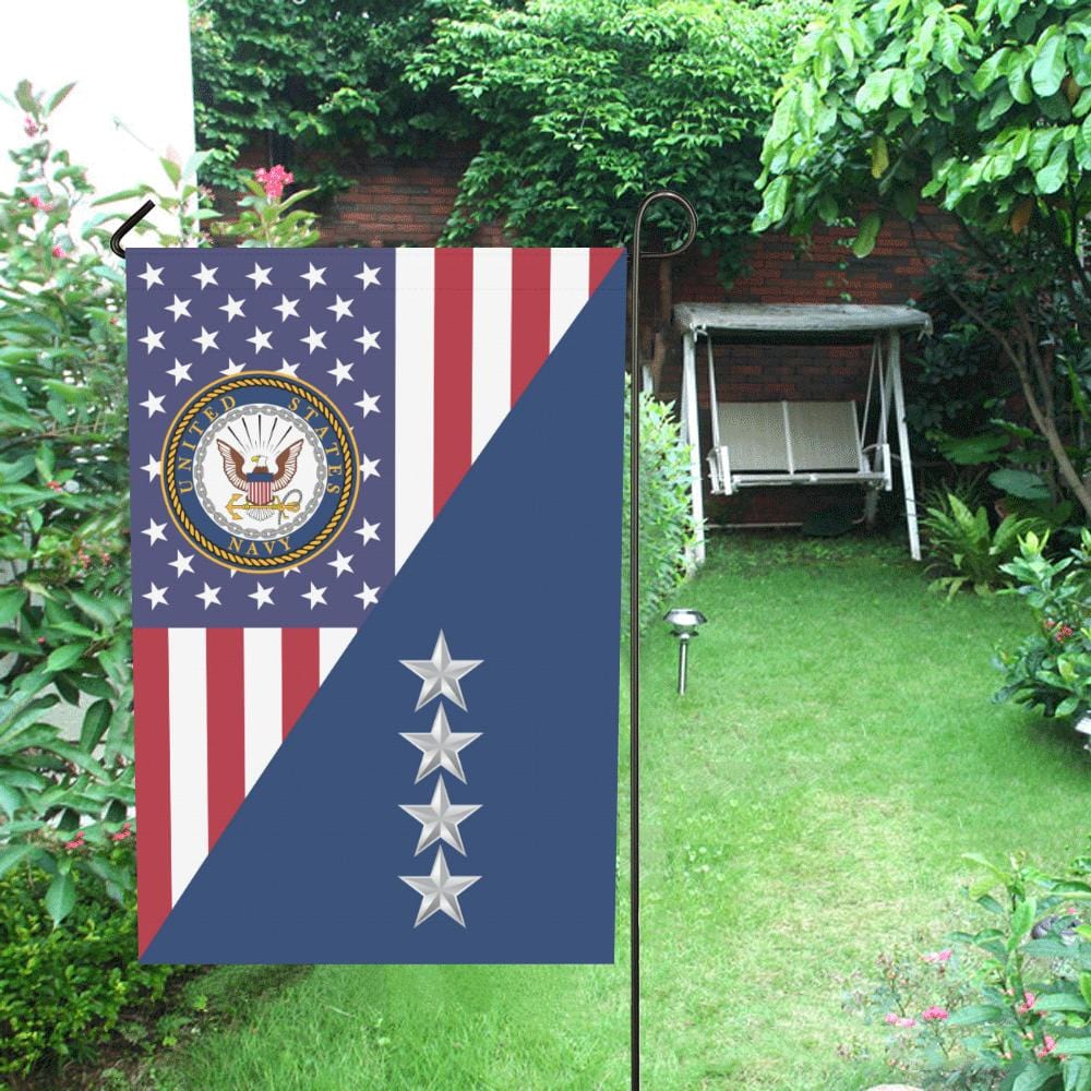 US Navy O-10 Admiral O10 ADM Flag Officer House Flag 28 inches x 40 inches Twin-Side Printing-HouseFlag-Navy-Officer-Veterans Nation