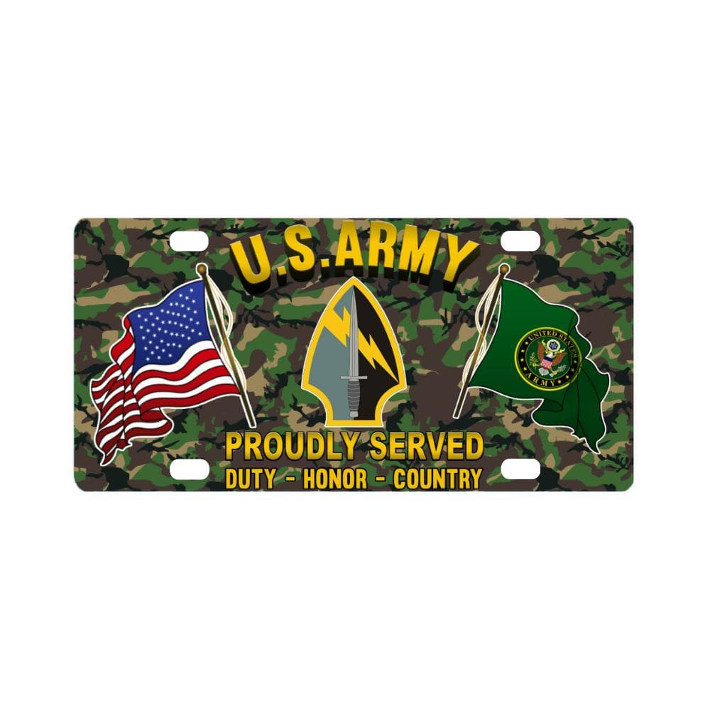 US ARMY 560 BATTLEFIELD SURVEILLANCE BRIGADE- Classic License Plate-LicensePlate-Army-CSIB-Veterans Nation