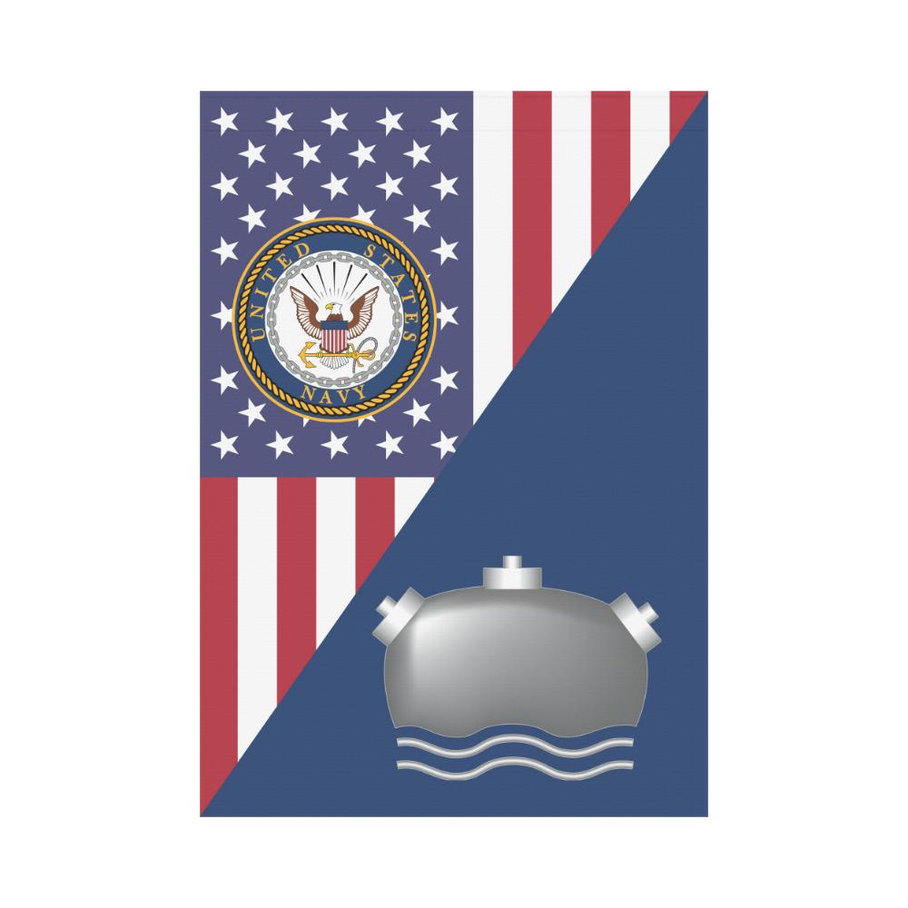 US Navy Mineman Navy MN House Flag 28 inches x 40 inches Twin-Side Printing-HouseFlag-Navy-Rate-Veterans Nation