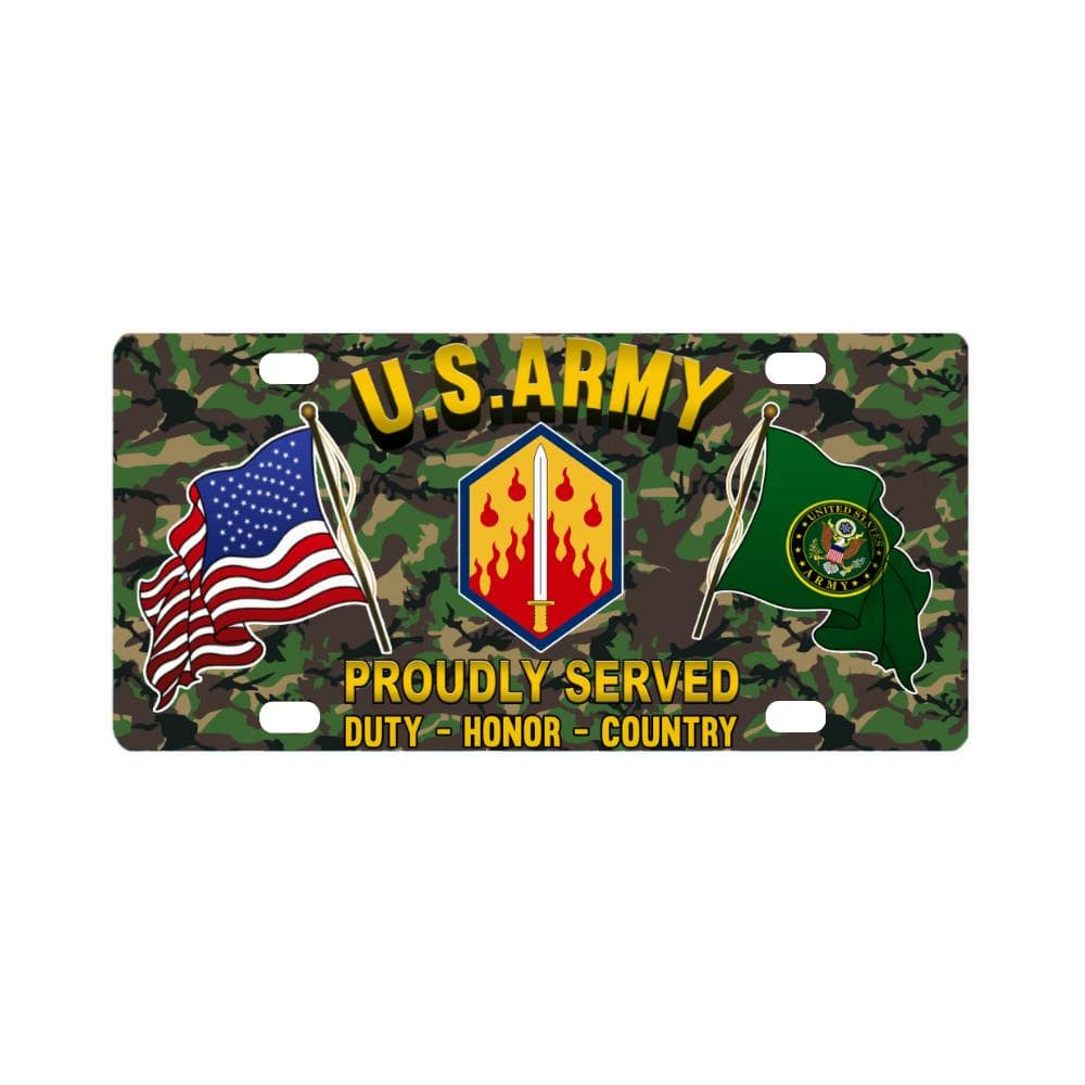 US ARMY 48TH CHEMICAL BRIGADE- Classic License Plate-LicensePlate-Army-CSIB-Veterans Nation