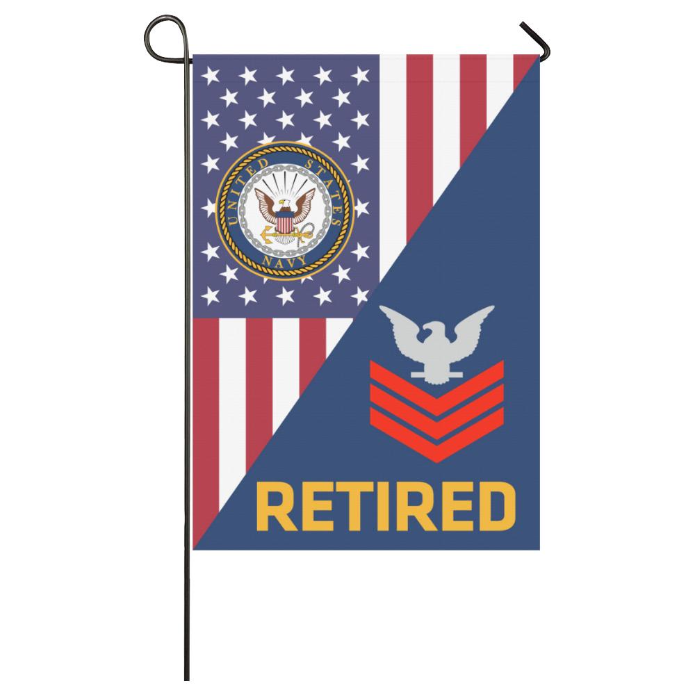 US Navy E-6 Petty Officer First Class E6 PO1 Collar Device Retired House Flag 28 inches x 40 inches Twin-Side Printing-HouseFlag-Navy-Collar-Veterans Nation