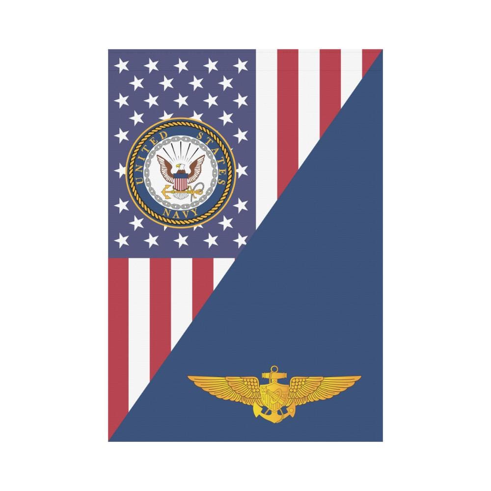 US Navy Naval Astronaut House Flag 28 inches x 40 inches Twin-Side Printing-HouseFlag-Navy-Badge-Veterans Nation