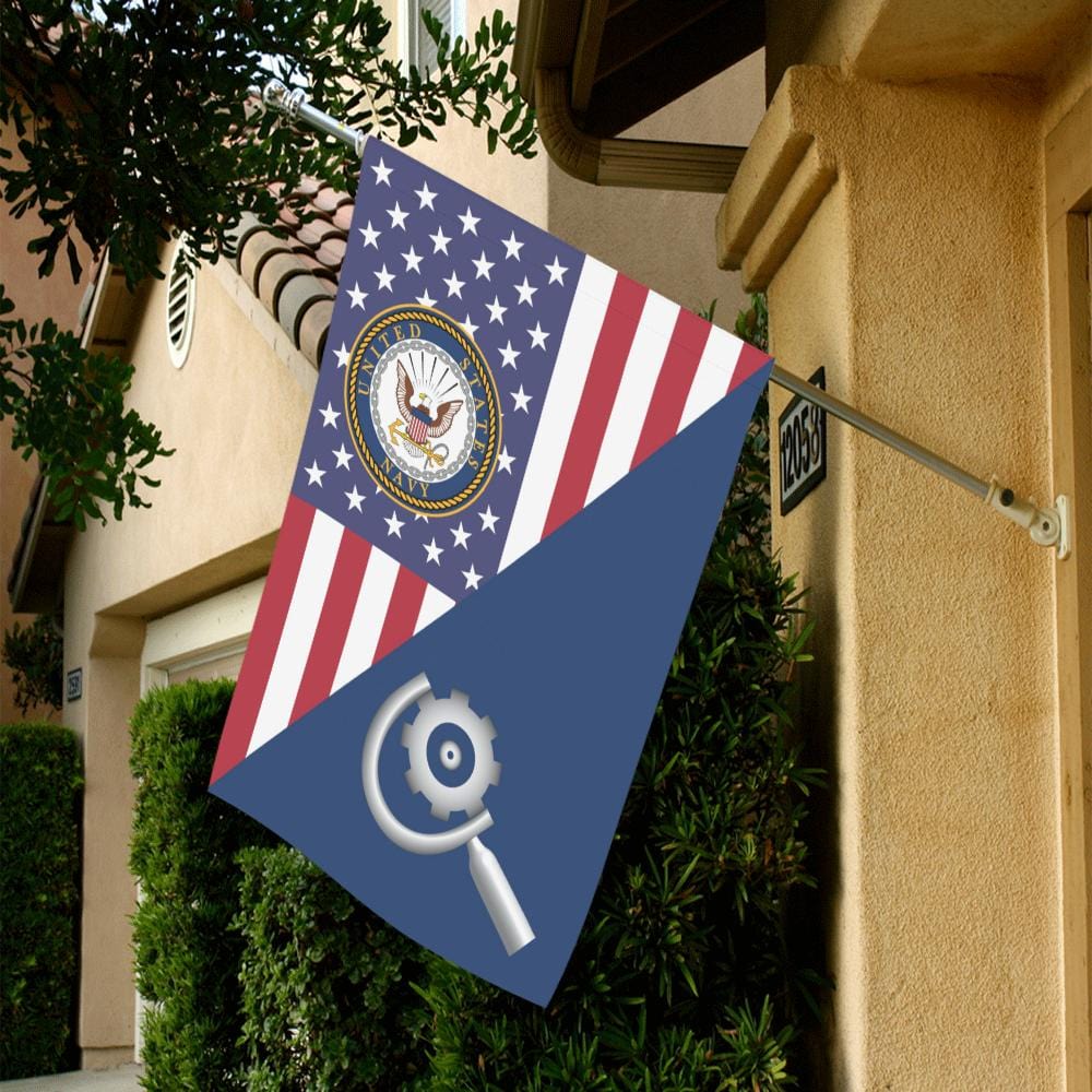 US Navy Machinery repairman Navy MR House Flag 28 inches x 40 inches Twin-Side Printing-HouseFlag-Navy-Rate-Veterans Nation
