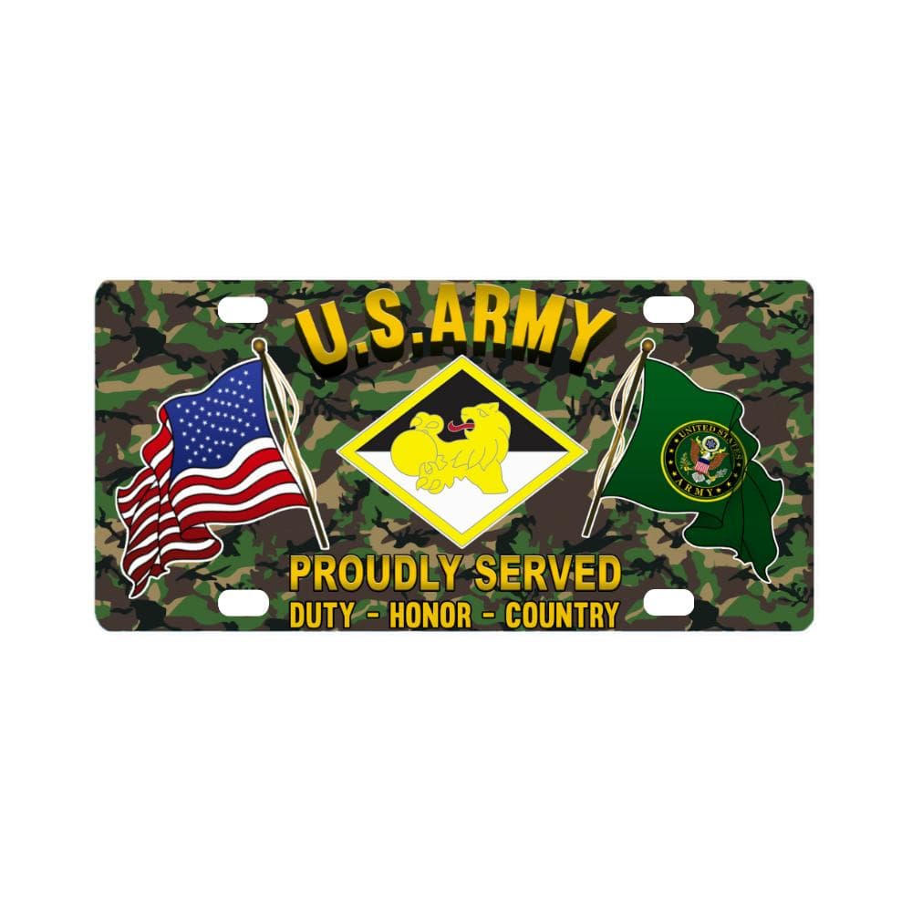 US ARMY 266TH FINANCE COMMAND- Classic License Plate-LicensePlate-Army-CSIB-Veterans Nation