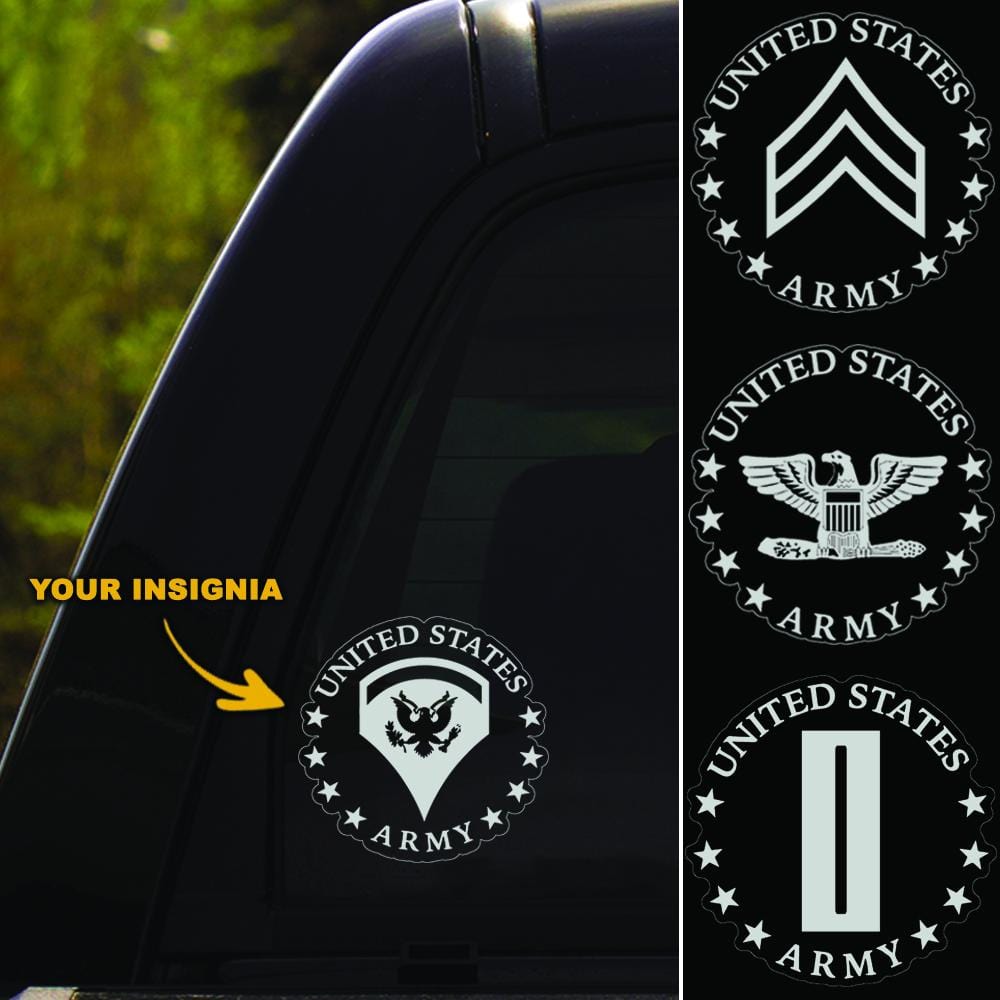 US Army Insignia Clear Stickers-Decal-Army-Veterans Nation