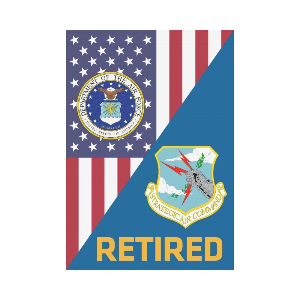 US Air Force Strategic Air Command Retired House Flag 28 inches x 40 inches Twin-Side Printing-HouseFlag-USAF-Shield-Veterans Nation