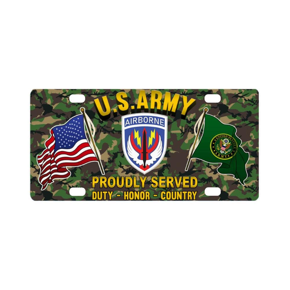 US ARMY SPECIAL OPERATIONS COMMAND CENTRAL- Classic License Plate-LicensePlate-Army-CSIB-Veterans Nation