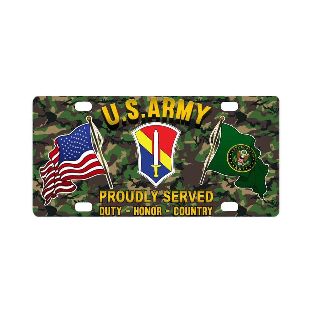 US ARMY 1 FIELD FORCE, VIETNAM- Classic License Plate-LicensePlate-Army-CSIB-Veterans Nation