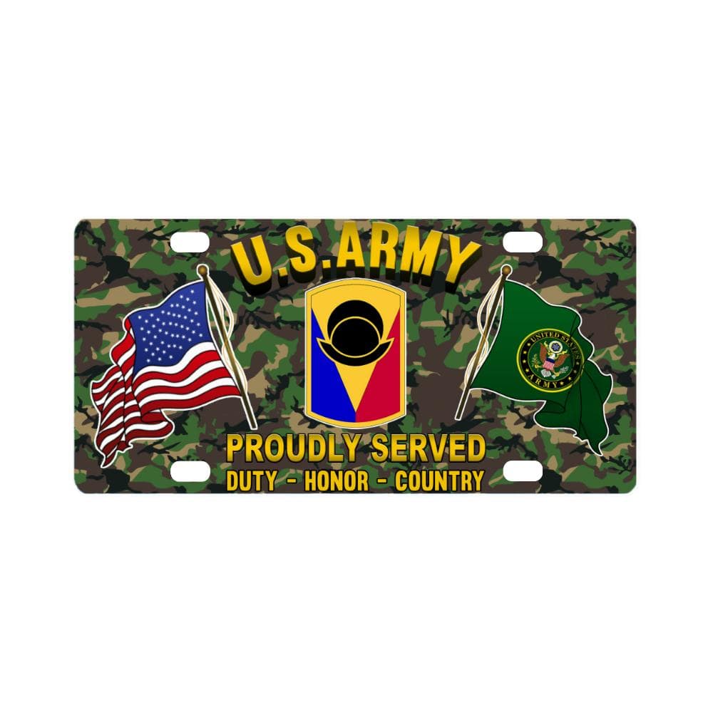 US ARMY 53RD INFANTRY BRIGADE COMBAT TEAM - Classic License Plate-LicensePlate-Army-CSIB-Veterans Nation