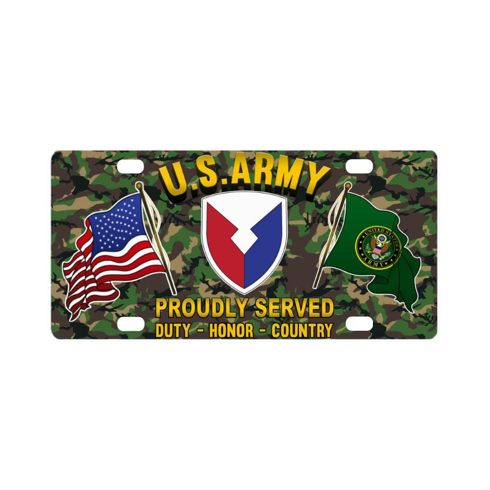 US ARMY CSIB MATERIEL COMMAND- Classic License Plate-LicensePlate-Army-CSIB-Veterans Nation