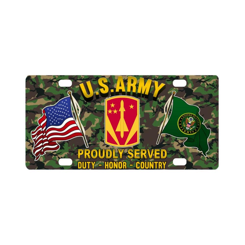 US ARMY 31ST AIR DEFENSE ARTILLERY BRIGADE - Classic License Plate-LicensePlate-Army-CSIB-Veterans Nation