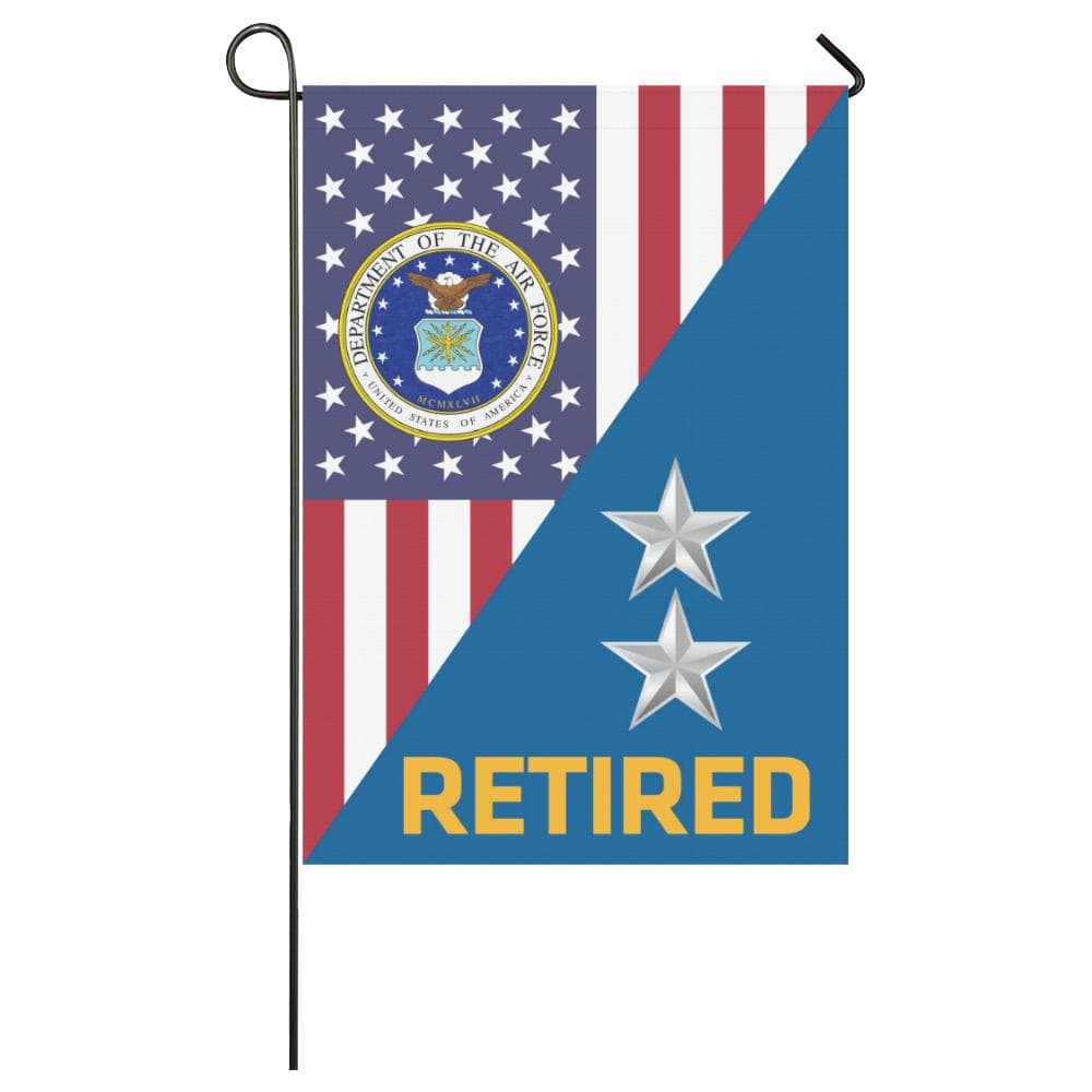 US Air Force O-8 Major General Maj Retired House Flag 28 inches x 40 inches Twin-Side Printing-HouseFlag-USAF-Ranks-Veterans Nation