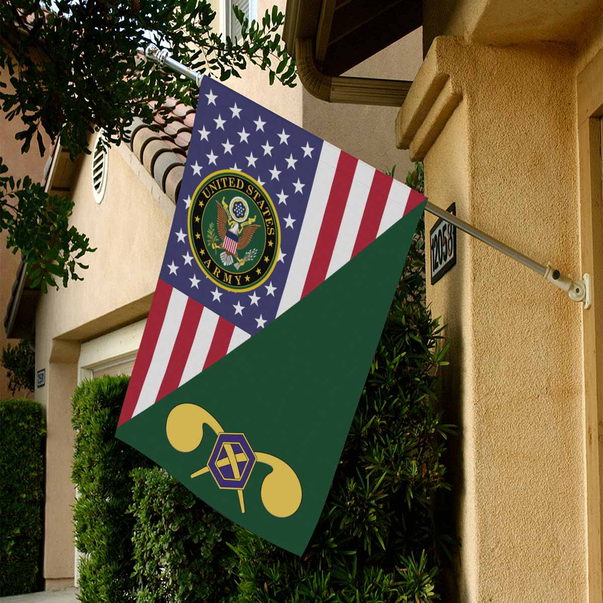 US Army Chemical Corps House Flag 28 Inch x 40 Inch Twin-Side Printing-HouseFlag-Army-Branch-Veterans Nation