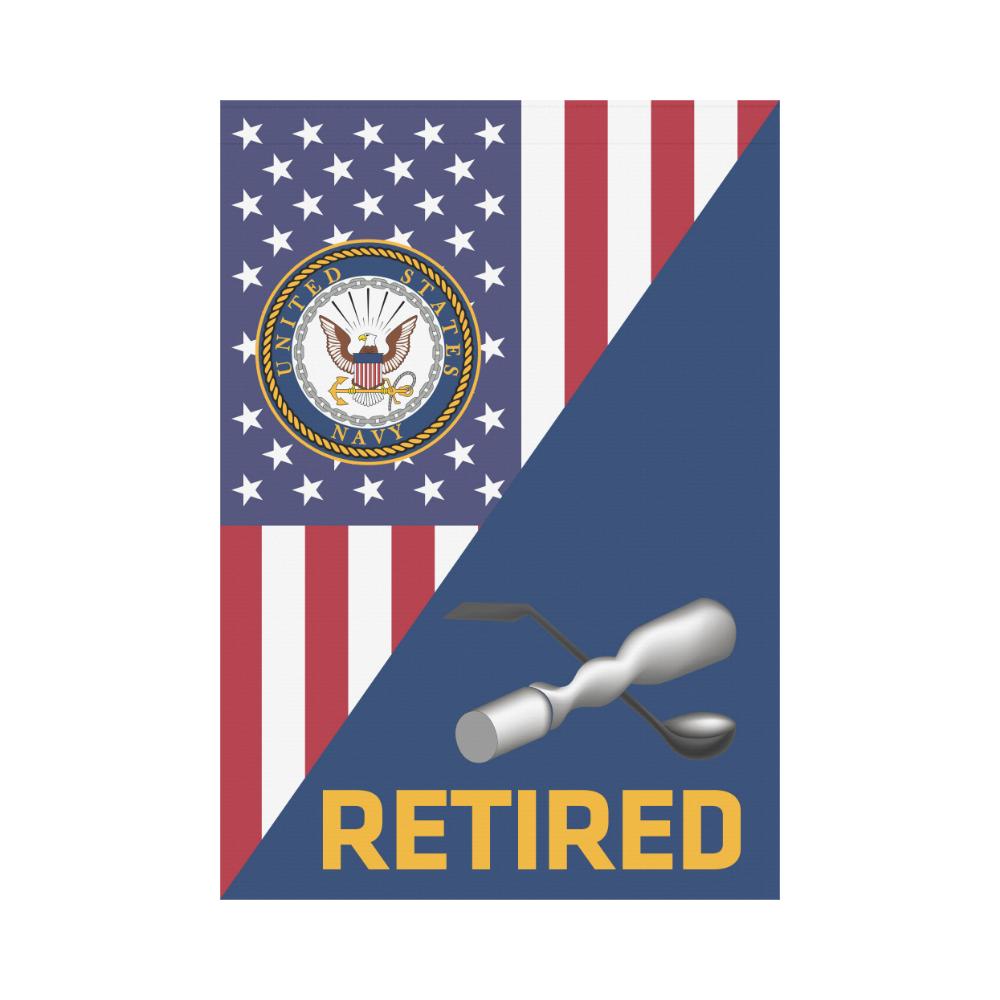US Navy Molder Navy ML Retired House Flag 28 inches x 40 inches Twin-Side Printing-HouseFlag-Navy-Rate-Veterans Nation