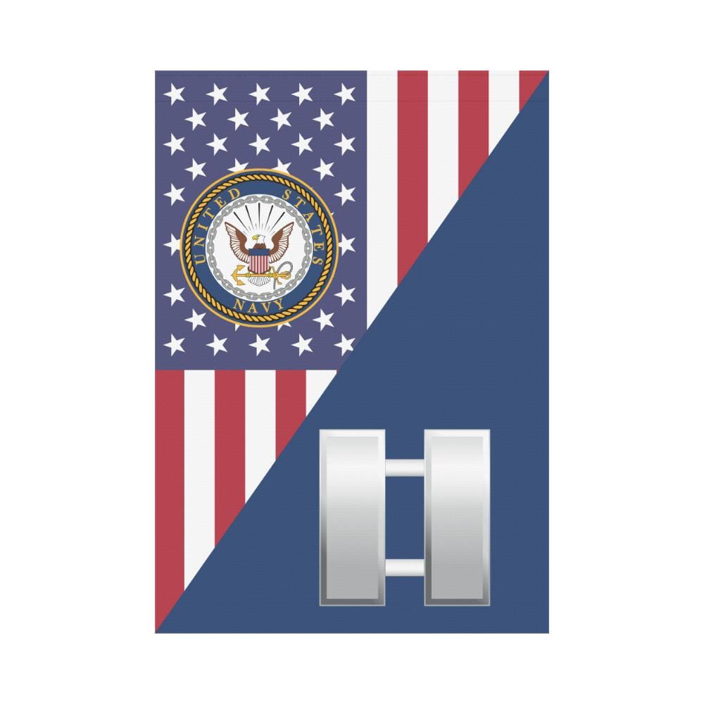 US Navy O-3 Lieutenant O3 LT Junior Officer House Flag 28 inches x 40 inches Twin-Side Printing-HouseFlag-Navy-Officer-Veterans Nation