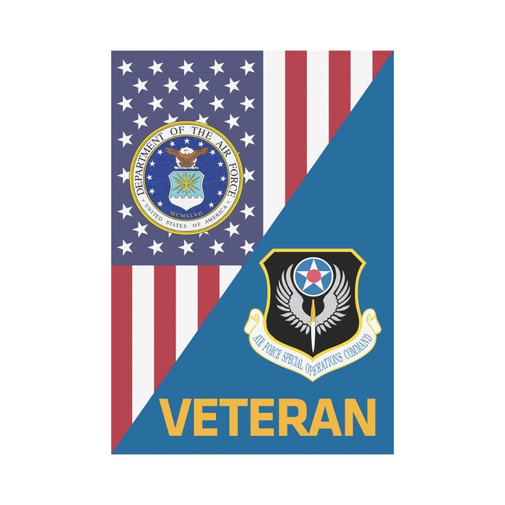 US Air Force Special Operations Command Veteran House Flag 28 inches x 40 inches Twin-Side Printing-HouseFlag-USAF-Shield-Veterans Nation