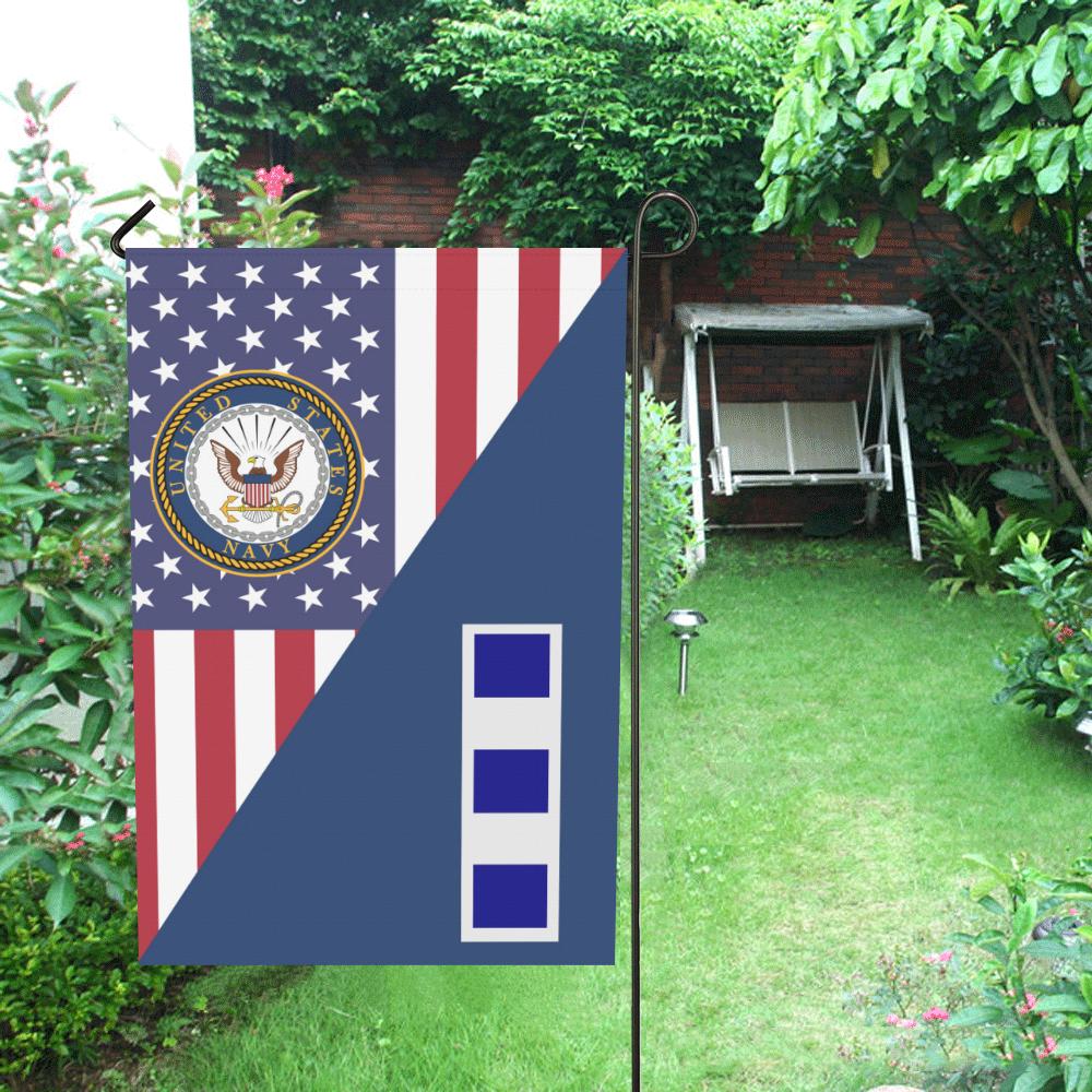 US Navy W-4 Chief Warrant Officer 4 W4 CW4 Garden Flag/Yard Flag 12 inches x 18 inches Twin-Side Printing-GDFlag-Navy-Officer-Veterans Nation