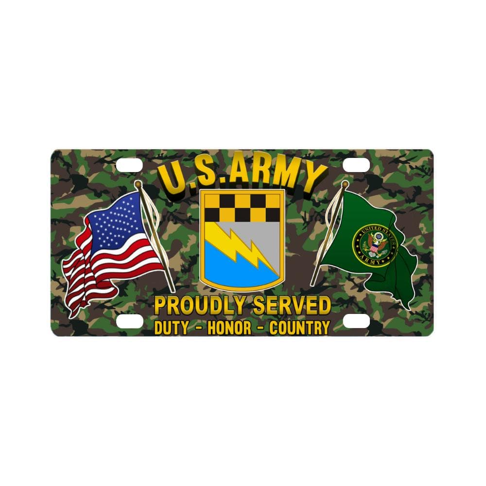 US ARMY 525TH EXPEDITIONARY MILITARY INTELLIGENCE Classic License Plate-LicensePlate-Army-CSIB-Veterans Nation