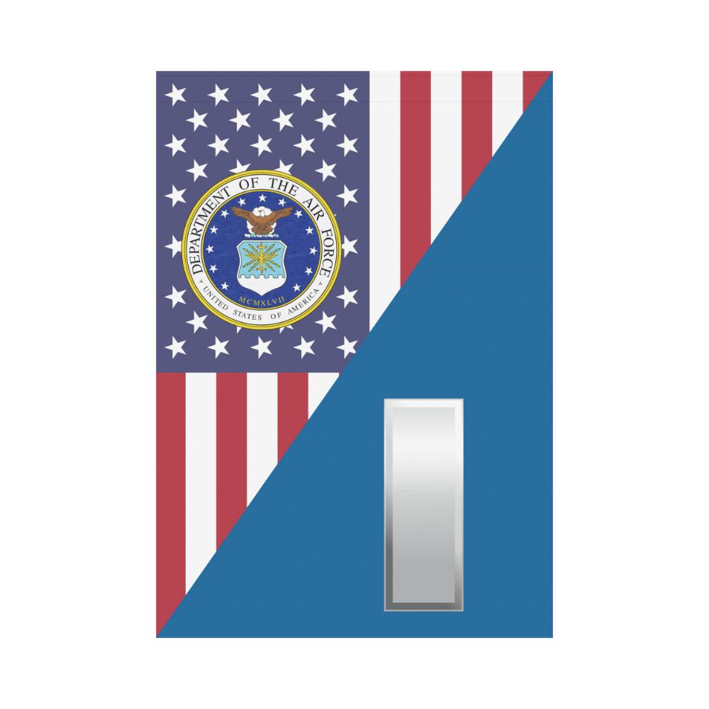 US Air Force O-2 First Lieutenant 1st L O2 House Flag 28 inches x 40 inches Twin-Side Printing-HouseFlag-USAF-Ranks-Veterans Nation