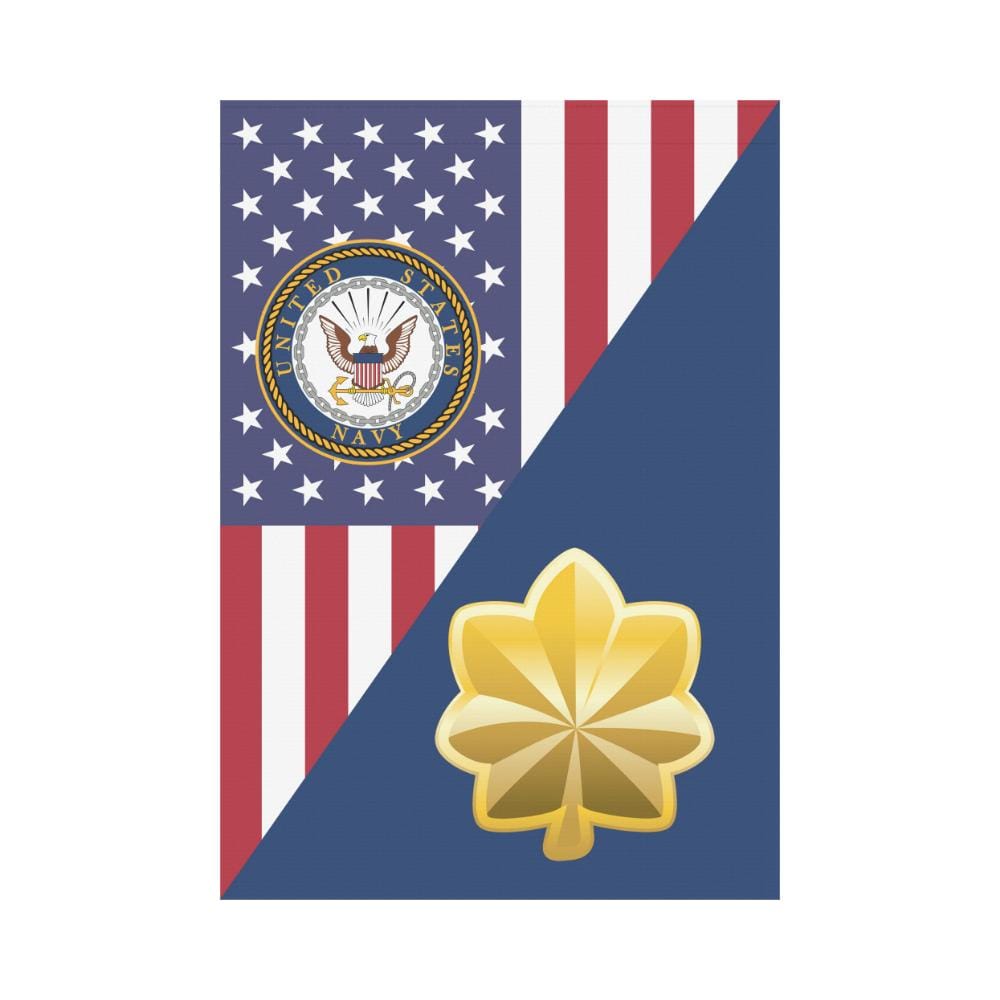 US Navy O-4 Lieutenant Commander O4 LCDR House Flag 28 inches x 40 inches Twin-Side Printing-HouseFlag-Navy-Officer-Veterans Nation