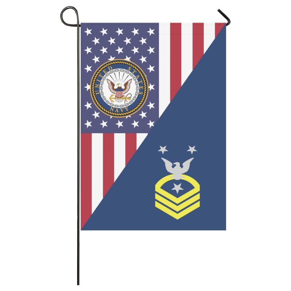 US Navy E-9 Command Master Chief Petty Officer E9 CMDCM Senior Enlisted Advisor Collar Device House Flag 28 inches x 40 inches Twin-Side Printing-HouseFlag-Navy-Collar-Veterans Nation