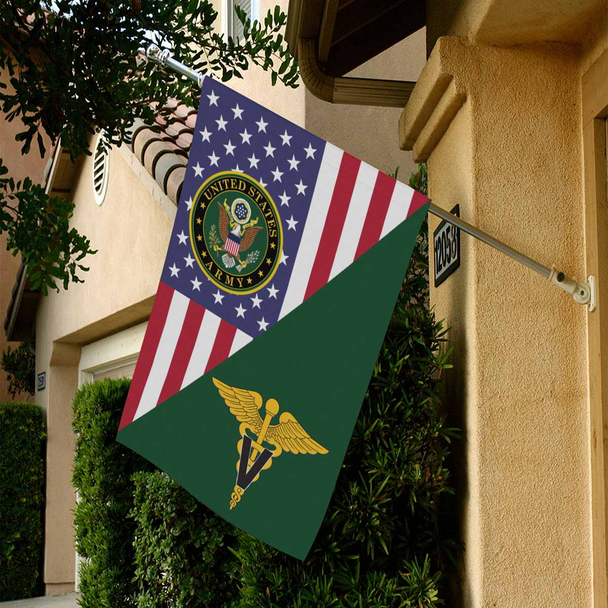 US Army Veterinary Corps House Flag 28 Inch x 40 Inch Twin-Side Printing-HouseFlag-Army-Branch-Veterans Nation
