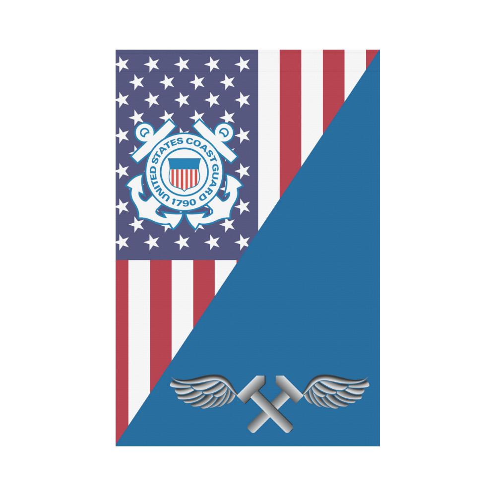 US Coast Guard Aviation Metalsmith AM Garden Flag/Yard Flag 12 inches x 18 inches-GDFlag-USCG-Rate-Veterans Nation