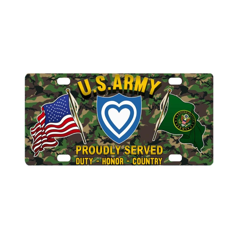US ARMY XXIV CORPS- Classic License Plate-LicensePlate-Army-CSIB-Veterans Nation