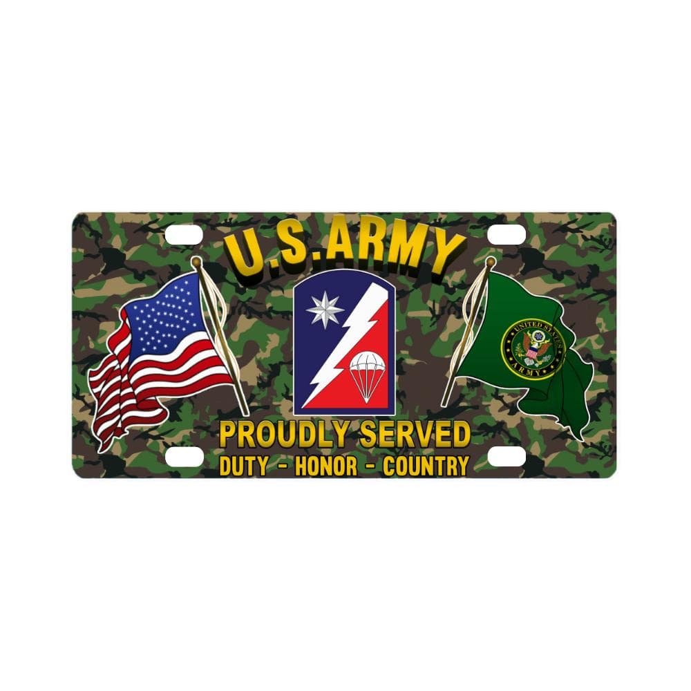 US ARMY 82 SUSTAINMENT BRIGADE - Classic License Plate-LicensePlate-Army-CSIB-Veterans Nation
