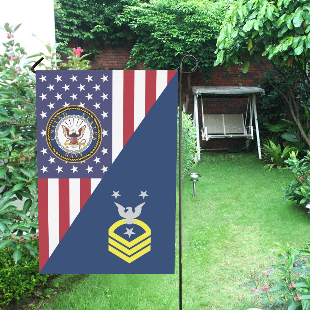 US Navy E-9 Command Master Chief Petty Officer E9 CMDCM Senior Enlisted Advisor Collar Device House Flag 28 inches x 40 inches Twin-Side Printing-HouseFlag-Navy-Collar-Veterans Nation